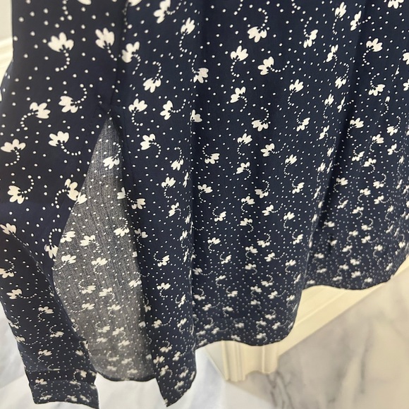 LOFT Floral Cinched Midi Dress - Picture 8 of 10